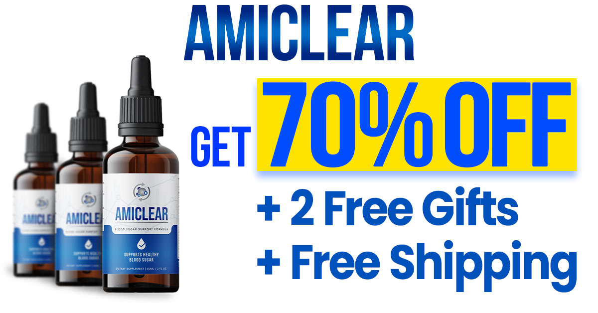 Amiclear 70% Off Banner